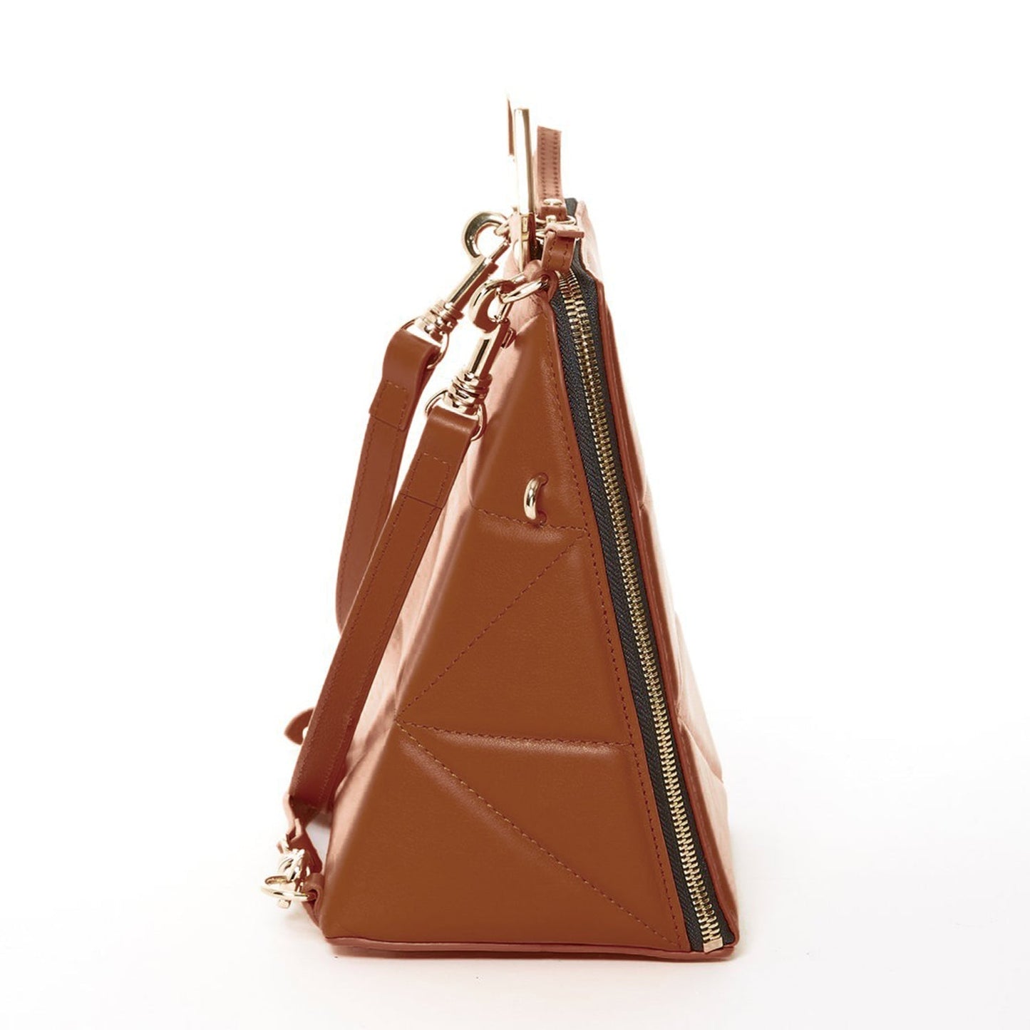 SUSU Brown Leather Backpack Purse for Women Unique Convertible